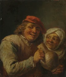 Old Man and Woman, 1700s