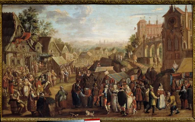 The Kermesse. Party in a Village. Painting by David Vinckboons (1576-1629)