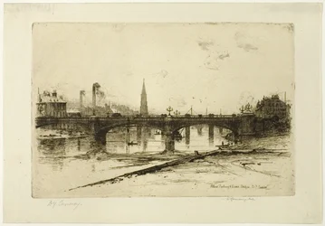 Albert, Railway, and Victoria Bridges, plate six from the Clyde Set