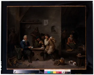 Figures Gambling in a Tavern