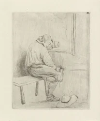 Young Man on a Bench