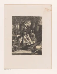 Family in a Garden, Possibly the Van der Kellen Family