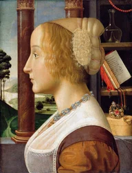 Profile Portrait of a Young Woman