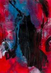 Dynamic Red Blue Abstract