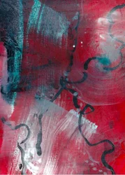 Fluid Crimson Lines