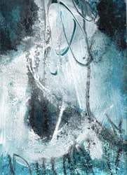 Misty Blue Abstract