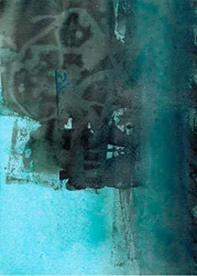 Textured Teal Depths