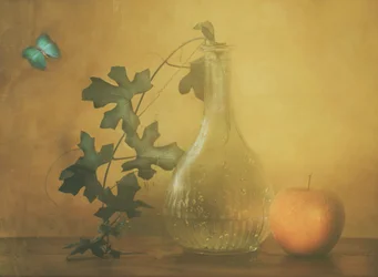 Blue Butterfly Still Life