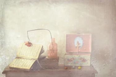 Faded Book and Music Box