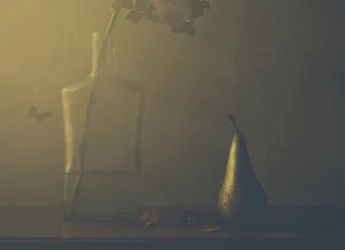 Moody Pear Still Life