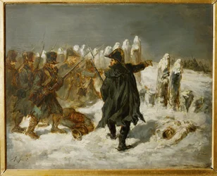 Michel Ney, Marshal of France, Prince of the Moskova, during the Russian campaign in 1812 at the redoubt of Kovno