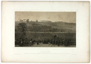 Capture of the Villa Pamfili, from Souvenirs d’Italie: Expédition de Rome
