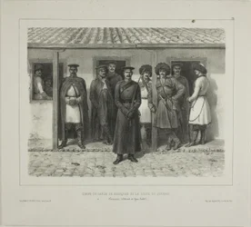 Cossack Bodyguards of the Line, Kuban, Taman, Strait of Yeni-Kale, October 9, 1837