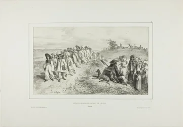 Hungarian Children Going to School