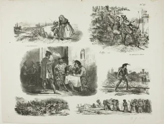 Sheet of Sketches