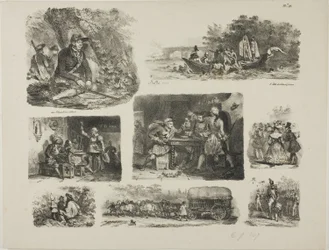 Sheet of Sketches