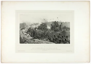 Sortie of the Roman Garrison, from Souvenirs d’Italie: Expédition de Rome
