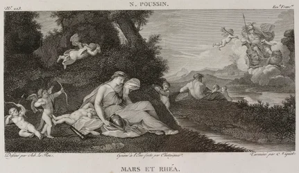 Mars and Rhea