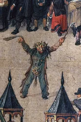 The Triumph of Archduchess Isabella in the Ommeganck in Brussels: Detail of a Figure in a Devil Costume