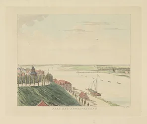 View of the Valkhof and the Waal to the Northwest of Nijmegen