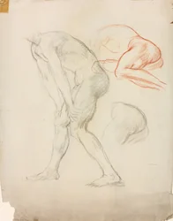 Studies of a Crouching Figure
