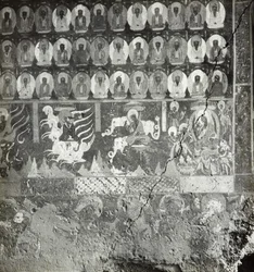 The Thousand Buddhas and Nidāna of Lady Sumati, Cave 275, North Wall, Dunhuang Caves, China