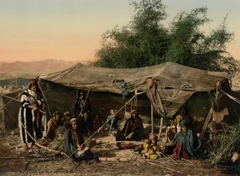 Bedouin Tents and Occupants, Holy Land