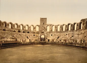 Arena, Arles, France, Photochrome Print, circa 1900