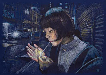 Christy with Lighter, 2025