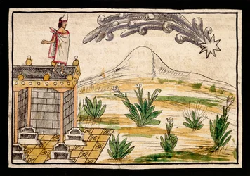 Montezuma Observing the Comet