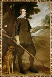 Felipe IV, King of Spain, with Hunting Dog