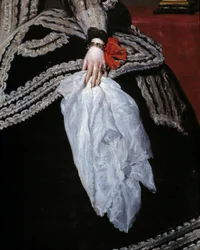 Hand and Scarf (detail)