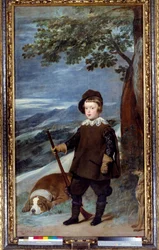 Portrait in hunting attire of Prince Baltasar Carlos of Spain