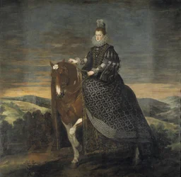 Queen Margaret of Austria on Horseback