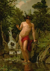 Narcissus in Love with His Own Reflection
