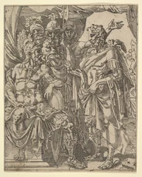Achior Pleading with Holofernes for the Israelites, from The Story of Judith and Holofernes