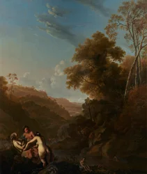 Italianate Landscape with Nymphs Bathing