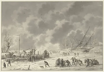 Flight of the Landzaten to Texel, January 1795