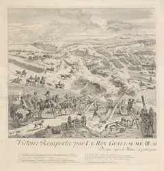 Battle of Drogheda on the Boyne, July 1, 1690 (left sheet)