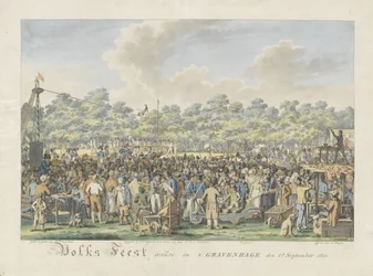 Folk Festival in Honor of the Arrival of Willem Frederik George Lodewijk, Hereditary Prince of the Netherlands and Anna Paulowna, Grand Duchess of Russia