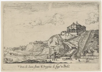 View of the Church of Santo Amaro in Lisbon (title on object: Vista de Santo Amaro e Prospectiva do Lugar de Bellem) (series title: Views of Lisbon)