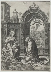 The Vision of St. Bernard, 1524