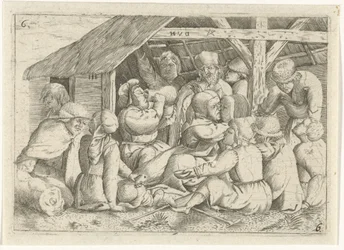 Beggars at a Meal in a Hut