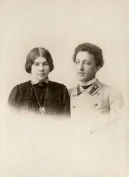 Alexander Blok, Russian Poet, with His Wife Lyuba