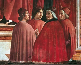 Stories of the Virgin Mary: Annunciation to Zacharias (detail)