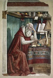 Saint Jerome in his study