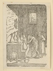 The Distillation by the Chemist or Alchemist. From the Series "De re metallica".