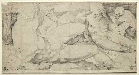 Three Male Nudes, second quarter 1500s