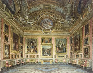 Interiors of the Palazzo Pitti, Florence: The Sala di Saturno with Perugino