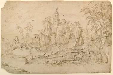Fantasy Landscape with Watermill